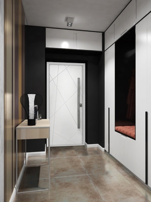 Дверь МДФ с бугельной ручкой Дверь МДФ с бугельной ручкой